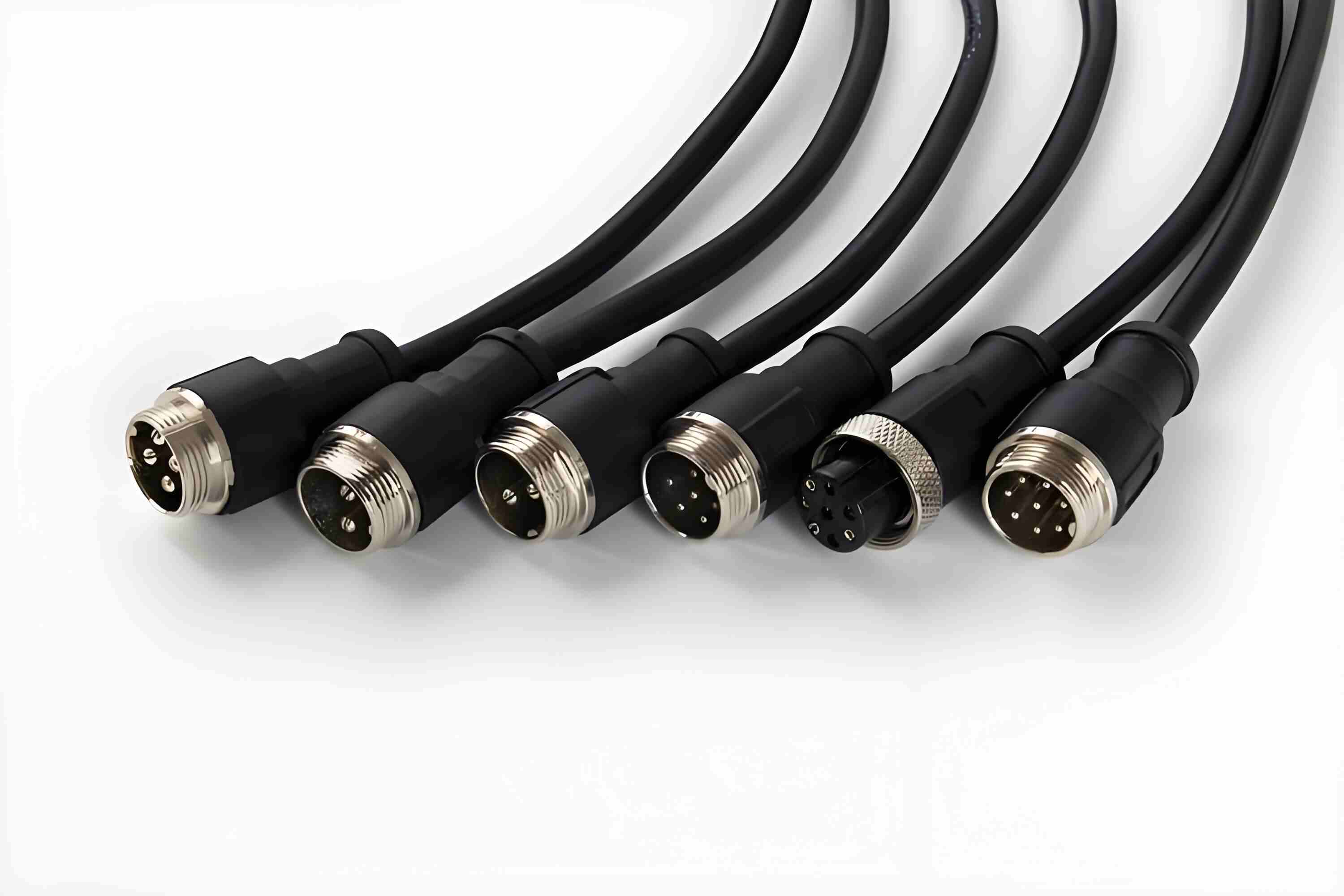 M12 pin configurations 4-pin and 8-pin
