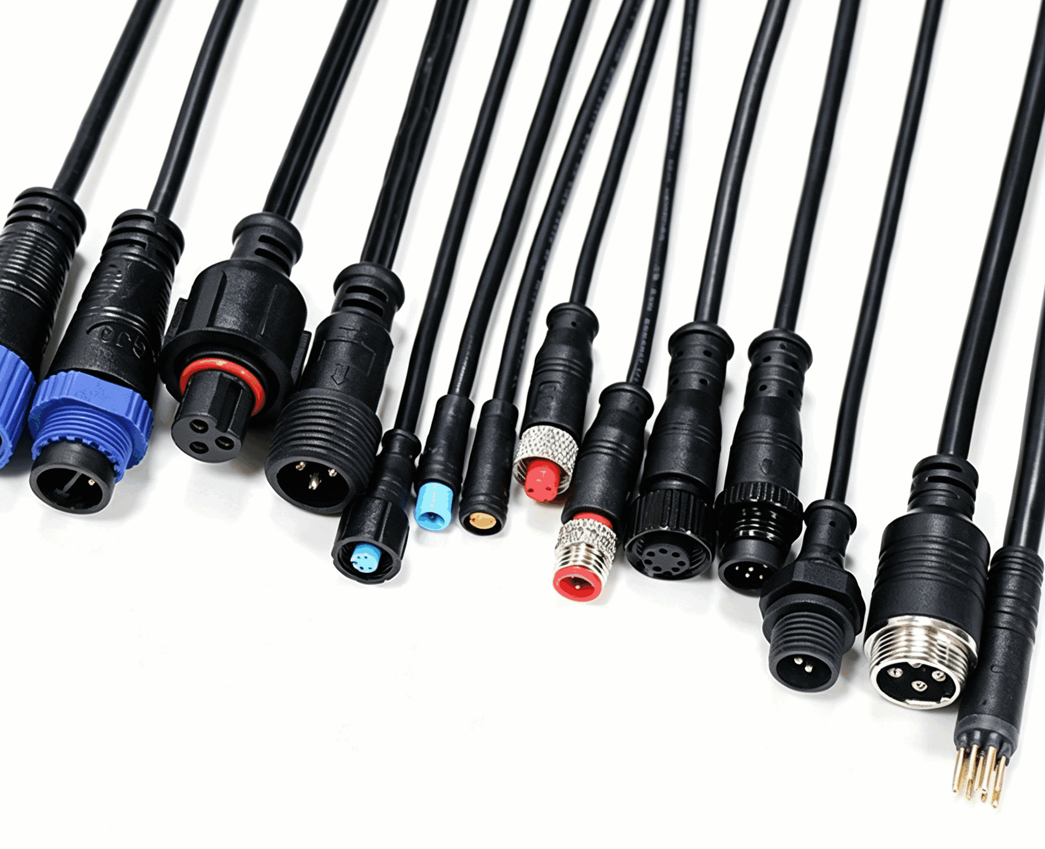 M8 straight and right-angle termination options